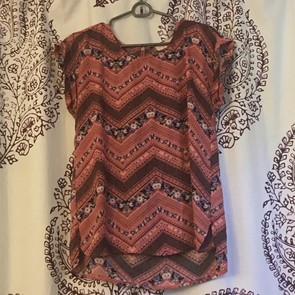 Pink Republic Pink Floral Patterned Top